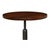 Brown Industrial Bistro Table with Solid Walnut Top, 32 Inch Round For Sale - Image 8 of 12