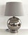 1960s Mid-Century Italian Ceramic Table Lamp in Silver Metallic by Ugo Zaccagnini, 1970s For Sale - Image 5 of 15