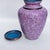 Late 20th Century Vintage Cloisonné Enamel Lavender Floral Lidded Jar / Tea Caddy For Sale - Image 5 of 9