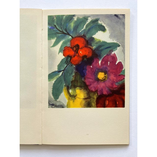 Emil Nolde " Aquarelle " Vintage 1960 Mid Century Modernist Fine Art Lithograph Print Hardcover Art Book For Sale - Image 10 of 12