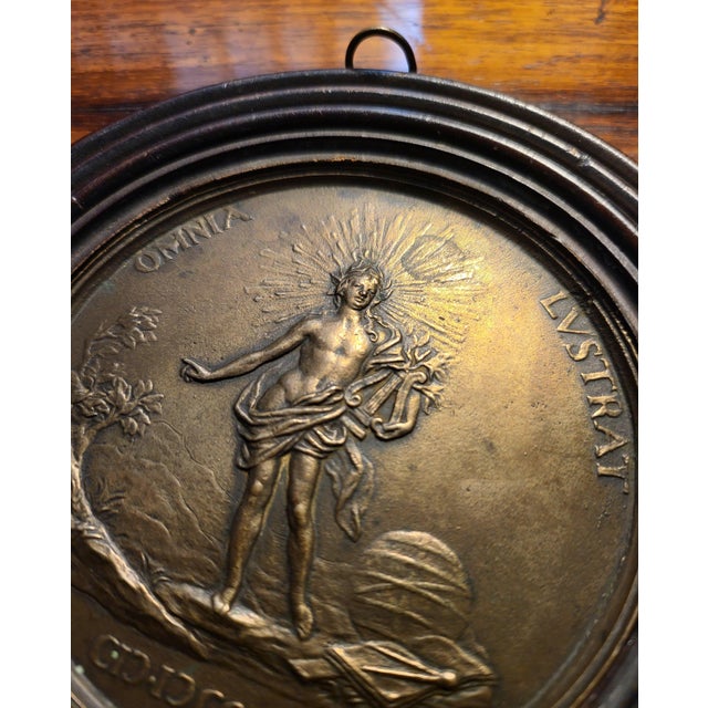 Grand Tour Ebonized Framed Bronze Relief Plaque of Count Lorenzo Magalotti, 19th Century For Sale - Image 5 of 16