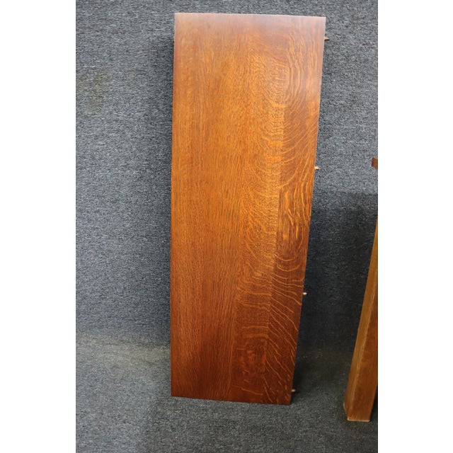 Stickley Harvey Ellis Mission Oak Extension Dining Table With Two Leaves For Sale - Image 13 of 13