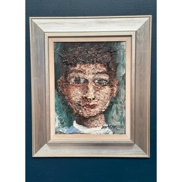 Jan‑erik Carlsson, Portrait, 1950s, Oil Painting on Canvas, Framed For Sale - Image 9 of 13