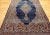 Vintage Persian Kashan Area Rug, Hand-Knotted Wool, Navy, Ivory For Sale In Chicago - Image 6 of 12