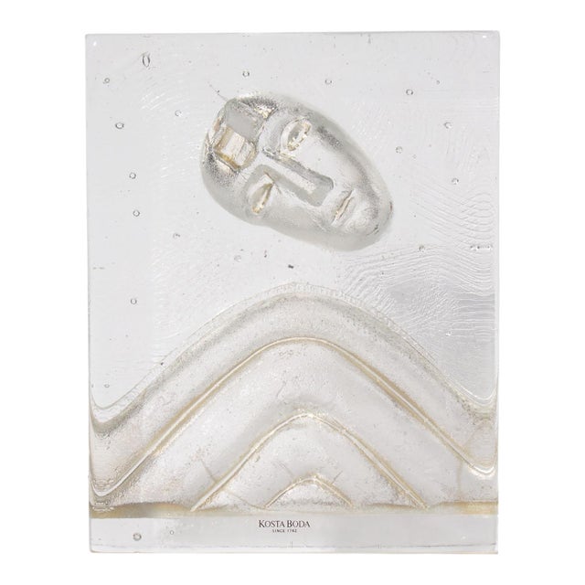 Kosta Boda Icon Eyewitness Glass Sculpture by Bertil Vallien For Sale