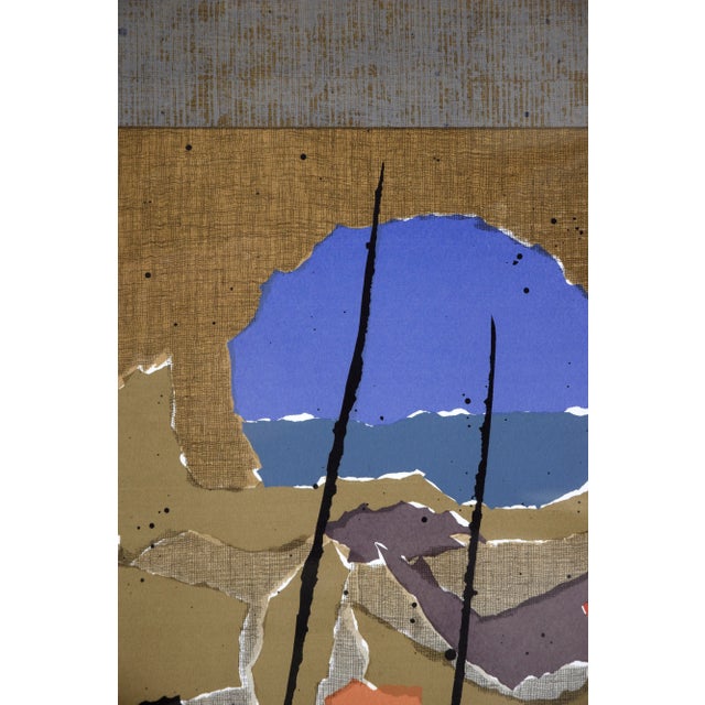 Japanese Fishing Boats, Abstract Diptych Screen Print For Sale - Image 4 of 5