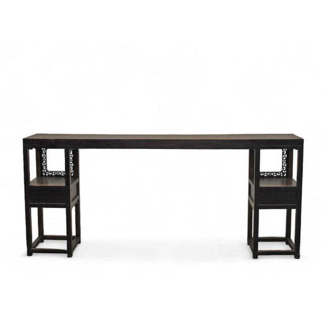 Antique Qing Writing Desk Console Table For Sale In Greensboro - Image 6 of 12