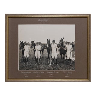 "Hurlingham" Polo (31 Goals) C1930s B&w Photo by Freudy For Sale