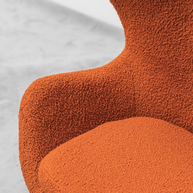 1970s Bouclé Armchair in the style of Jacobsen, 1970s For Sale - Image 5 of 13