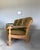 Scalloped Carved Turned Danish Oak Henning Kjærnulf Style Sofa Couch Olive Wool For Sale - Image 14 of 16