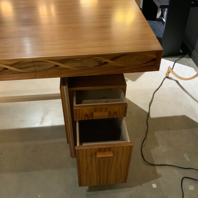 David Linley Helix Inlaid Desk For Sale - Image 9 of 9