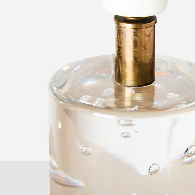 Glass Early Cylinder Table Lamp 1819 by Josef Frank for Svenskt Tenn c1930s For Sale - Image 7 of 8