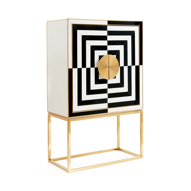 Jonathan Adler Op Art Bar For Sale - Image 4 of 15
