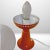 Metal Vintage Space Age Table Lamp in Orange Metal and Glass by Hans-Agne Jakobsson, 1960s For Sale - Image 7 of 11