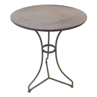 Antique French Iron Cafe Table For Sale