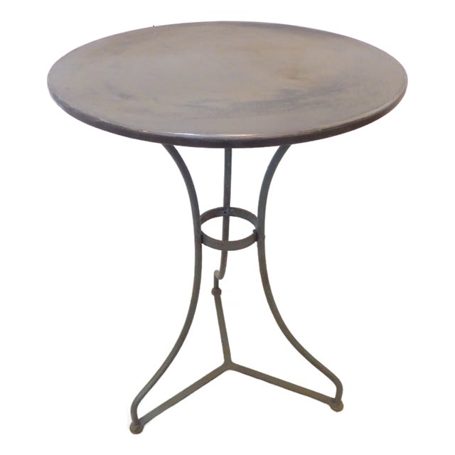 Antique French Iron Cafe Table For Sale