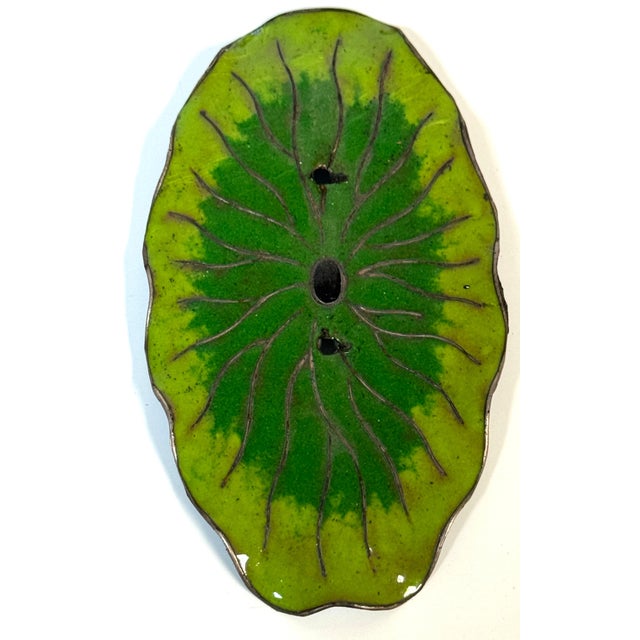 Chinese Export Silver & Enameled Articulated Carp Lotus and Wave Stand, C. 1900 For Sale - Image 12 of 18