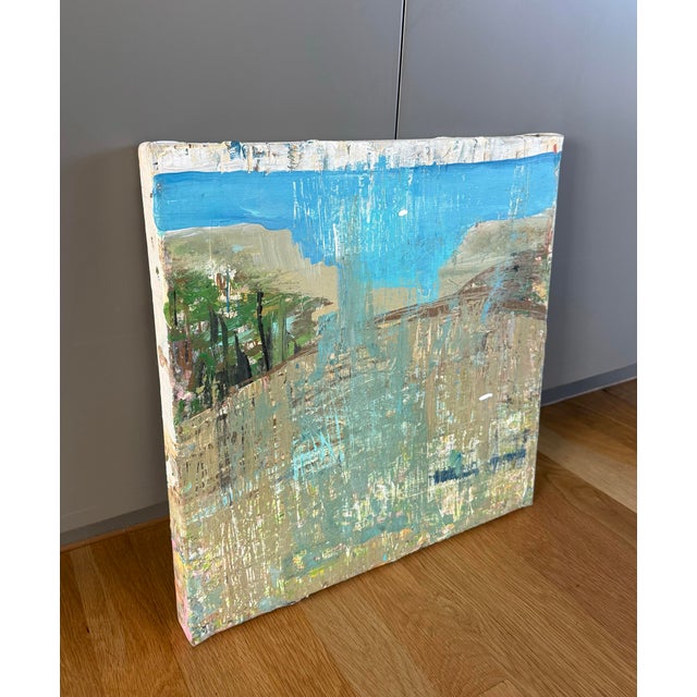 Abstract Acrylic Painting With Heavy Impasto Texture For Sale In Austin - Image 6 of 7