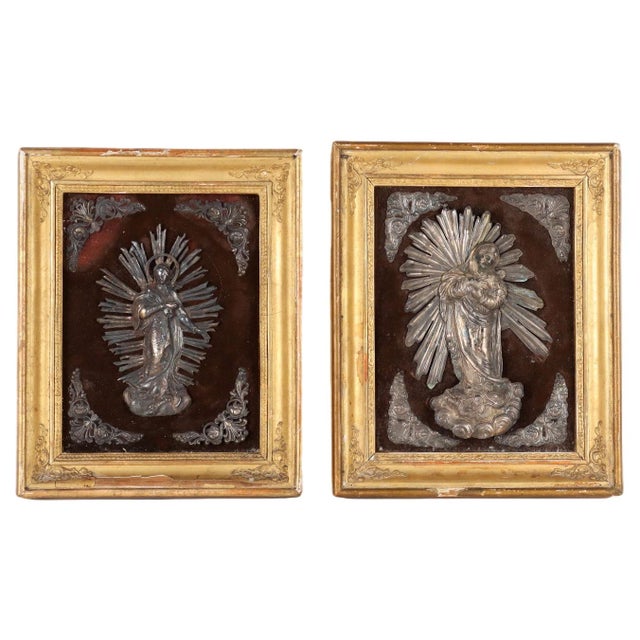 Silver Plaques, Italy, 19th Century, Set of 2 For Sale - Image 16 of 16