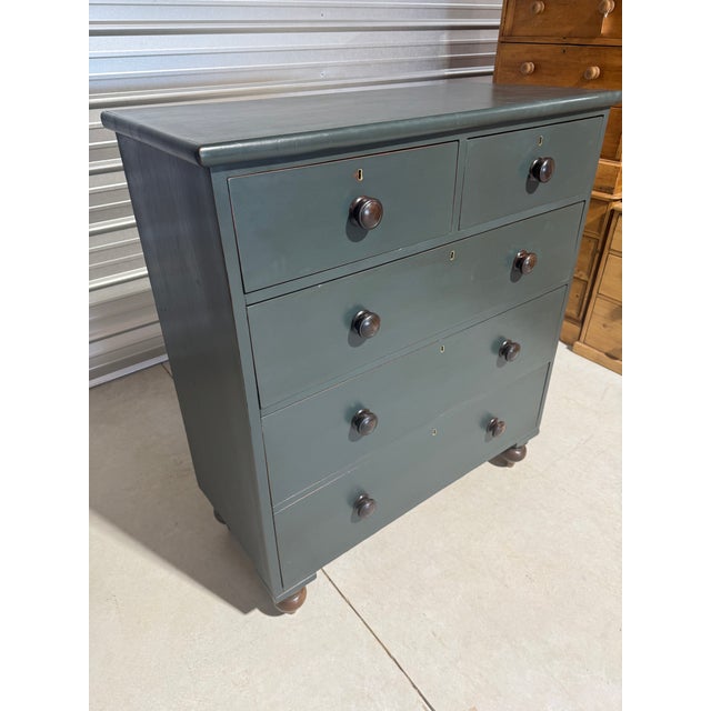 Antique Two Over Three Drawers - Painted Chest of Drawers From England For Sale - Image 10 of 18