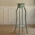 Mint Green Flower Stand with Two-Tiered Wooden Column with Curved Legs For Sale - Image 10 of 11