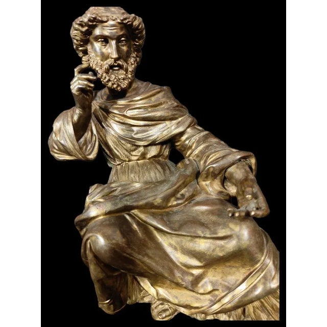 Silver Gilded Bronze and Silver Figure, 19th Century For Sale - Image 8 of 11