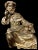 Silver Gilded Bronze and Silver Figure, 19th Century For Sale - Image 8 of 11