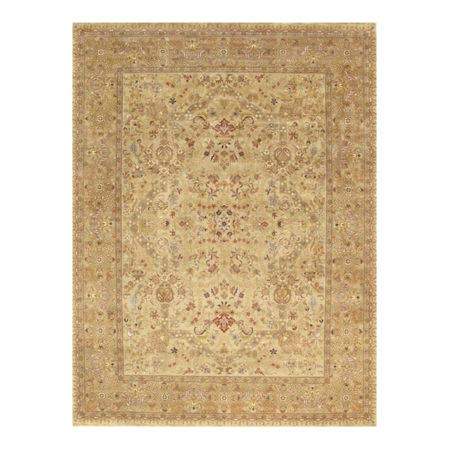 Pasargad Home Baku Beige Wool Area Rug- 9'10" X 16' 0" For Sale