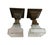 Brass Antique Mission Style Flush Mount Ceiling Lights - A Pair For Sale - Image 8 of 9
