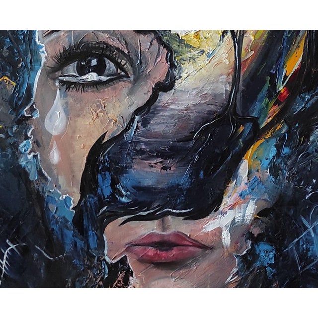 Figurative Tetiana Andriyovych Everything Passes (Girl) — Original Oil Painting on Canvas by Tetiana Andriyovych Contemporary Figurative Art, 2024 For Sale - Image 3 of 7