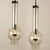 Hand Blown Glass Tube Pendant Lights from Staff Lights, 1970s, Set of 2 For Sale - Image 4 of 11
