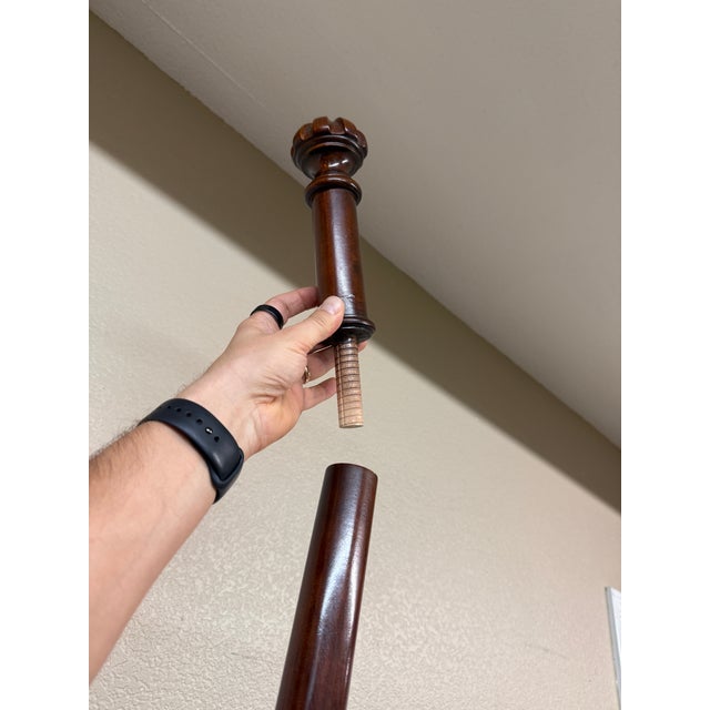 Queen Size Circa 1980's Chinese Chippendale Poster Bed Frame For Sale In San Francisco - Image 6 of 11