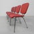 Height: 80 cm. Width: 45 cm. Depth: 60 cm. Origin: Belgium, 1950s. The seats have a few small white paint spots. The black...