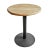 Late 20th Century Vintage Round Elm & Iron Bistro Counter Table For Sale - Image 5 of 5