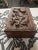 Chinese Vintage Mid Century Chinese Hand Carved Wood Dragon Keepsake Lidded Box For Sale - Image 3 of 7