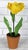 Contemporary Yellow Porcelain Parrot Tulip by Didier Gardillou For Sale - Image 3 of 7