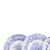 Set of twelve spode earthenware plates. English; 20th century, blue-toned decoration from the spode 'the blue room...
