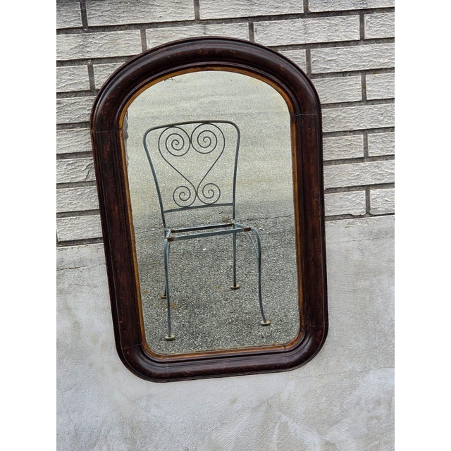19th Century Victorian Walnut, American Made Mirror Original Paint. For Sale - Image 11 of 17