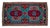 1960s Vintage Small Turkish Rug Turquoise Kitchen Bathtoom Entry Decor 2x4 Ft Approx For Sale - Image 6 of 13