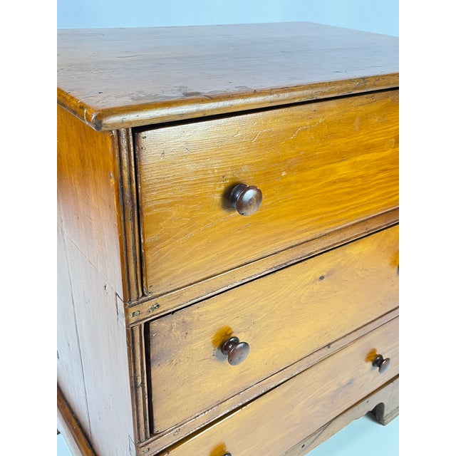 19th Century Antique Pine Three-Drawer Chest For Sale - Image 12 of 17
