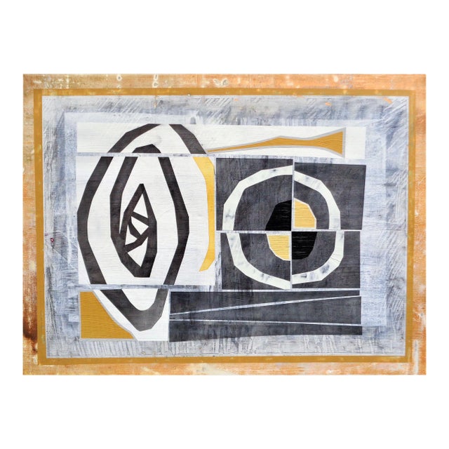 Contemporary Abstract Mixed Media on Paper Painting "Newgrange Group Il" by Michael Barringer For Sale