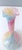 1950s Vintage Pastel Pink Polychrome Murano Glass Flower Vase For Sale - Image 5 of 15