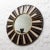 R & Y Augousti Modern Mirror With Shagreen, Shell and Bronze Patina Brass Details by R&y Augousti For Sale - Image 4 of 6
