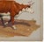 Brown Fred Darge "Cow and Calf" Brown and White Abstract Impressionist Painting of Cows, Mid-20th Century For Sale - Image 8 of 11