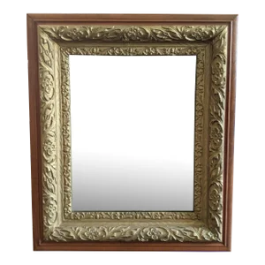 Antique Early 20th Century Ornate Giltwood Wall Mirror