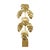 Worlds Away Matthew Izzo Home Iggy Antique Brass Monstera Tree Floor Lamp For Sale - Image 4 of 8
