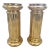 Brass Roman Doric Column Candle Holders-A Pair For Sale