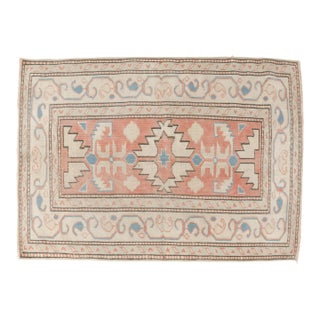 Mid 20th Century Small Oushak Area Carpet For Sale