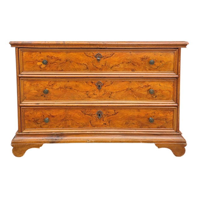 Antique Italian Walnut Dresser, 1700s For Sale
