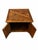 Spanish Revival Vintage Spanish Revival Cane-Panel Storage End Table With Geometric Figured Top For Sale - Image 3 of 10